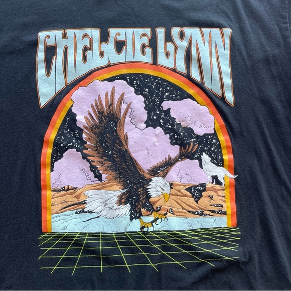 Chelsea Lynn black and multicoloured t shirt XXL - Picture 2 of 5